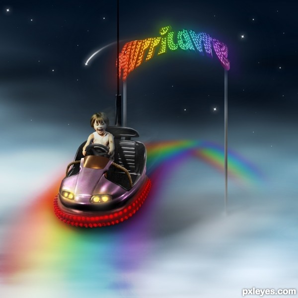 Creation of Rainbow Hurricane Ride: Final Result